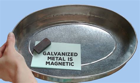 is zinc plated sheet metal magnetic|is galvanized sheet metal magnetic.